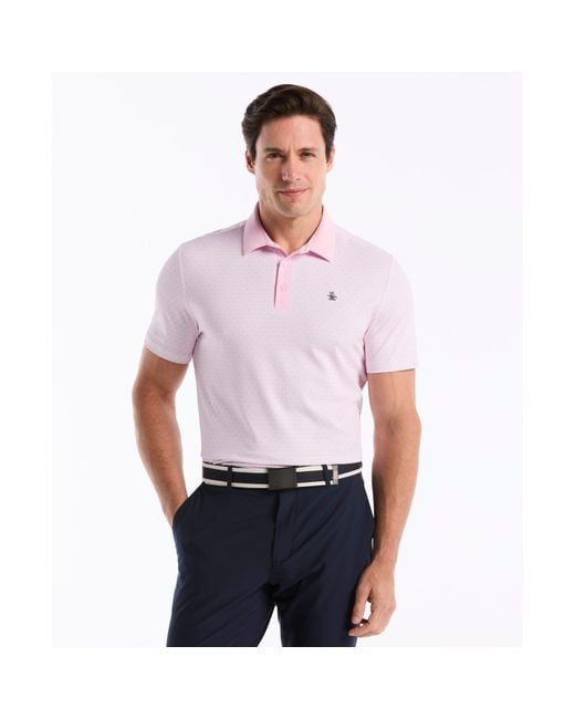 Original Penguin Purple Pete's Tee Time Golf Polo In Pirouette for men