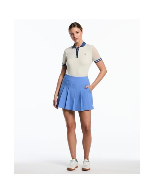 Original Penguin Blue Women's Pleated 17" Golf Skort In Ultramarine for men