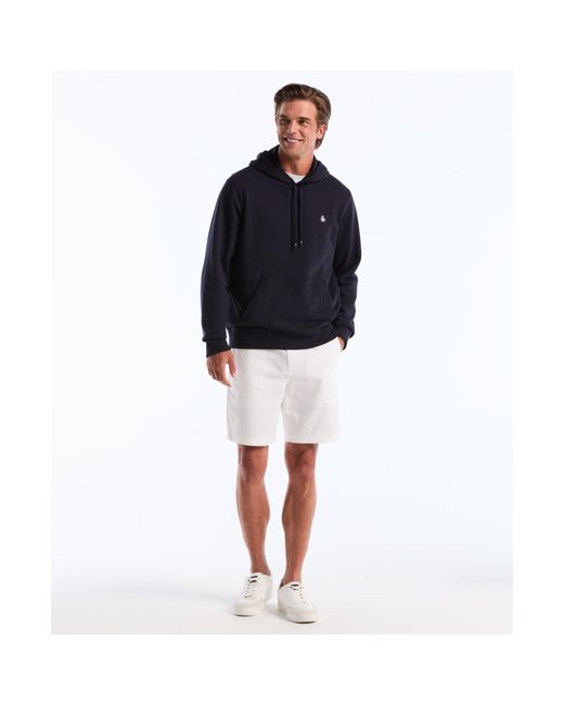 Original Penguin Blue Sticker Pete Hoodie In Dark Sapphire for men