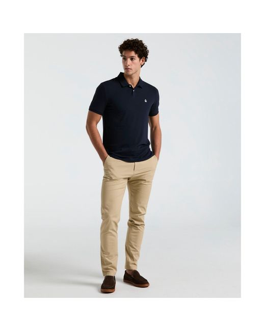 Original Penguin Blue Daddy Pique Polo Shirt In Dark Sapphire for men