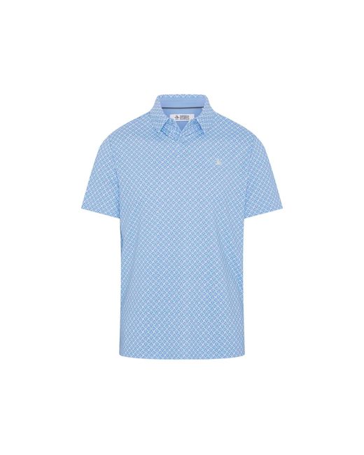 Original Penguin Birdseye View Golf Polo In Baby Blue Jay for men