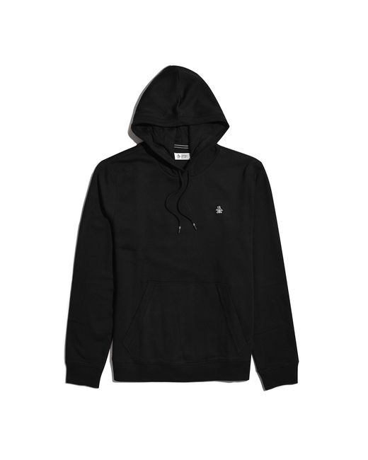 Original Penguin Sticker Pete Hoodie In True Black for men