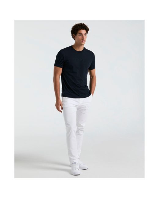 Original Penguin Blue Hd Tonal Logo T-shirt In Dark Sapphire for men