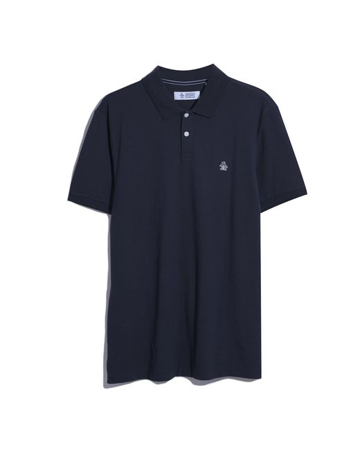 Original Penguin Blue Daddy Pique Polo Shirt In Dark Sapphire for men