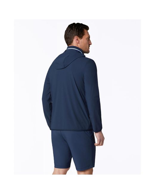 Original Penguin Blue Legacy Golf Wind Jacket In Black Iris for men