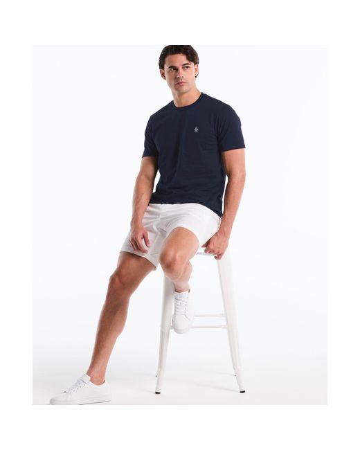 Original Penguin Blue Sticker Pete Logo T-shirt In Dark Sapphire for men