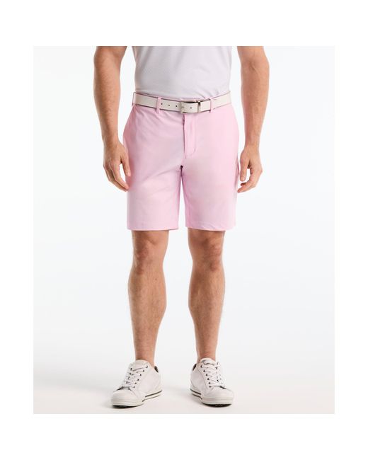 Original Penguin Red The Player 9" Golf Shorts In Pirouette for men