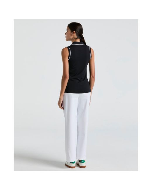 Original Penguin Blue Women's Relaxed Golf Trousers With Elastic Waistband In Bright White for men