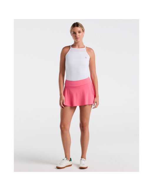 Original Penguin Red Women's Jacquard Tennis Skort In Camellia Rose for men