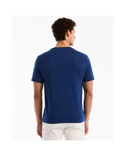 Original Penguin Logo Pete Graphic T-shirt In Blue Depths for men