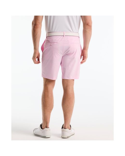 Original Penguin Red The Player 9" Golf Shorts In Pirouette for men