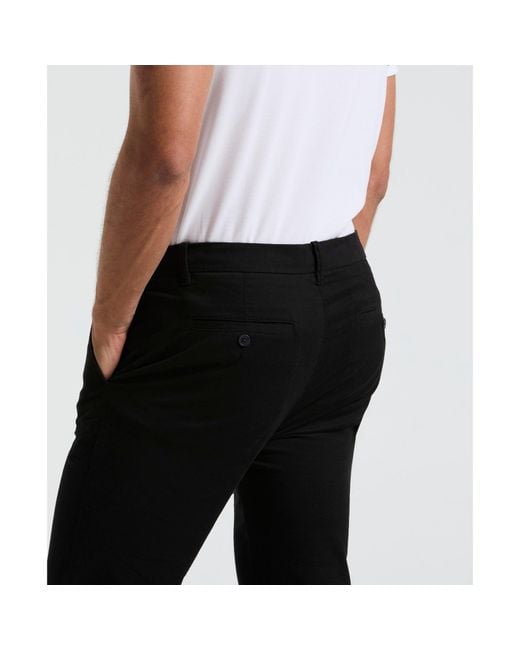 Original Penguin White Slim Fit Chinos In True Black for men