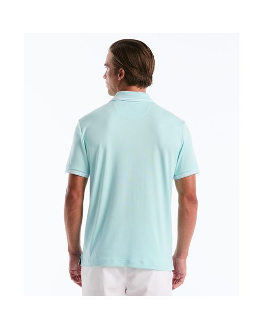 Original Penguin Blue Icons Tipped Polo Shirt In Plume for men
