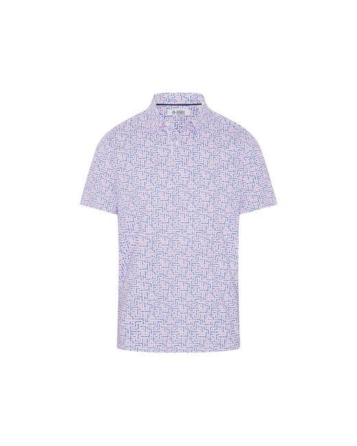 Original Penguin Purple Colour Theory Gingham Golf Polo In Pirouette for men