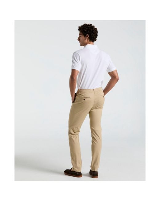 Original Penguin Multicolor Slim Fit Chinos In Travertine for men