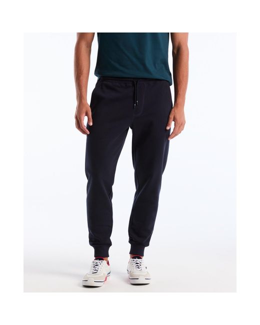 Original Penguin Blue Sticker Pete Fleece Joggers In Dark Sapphire for men
