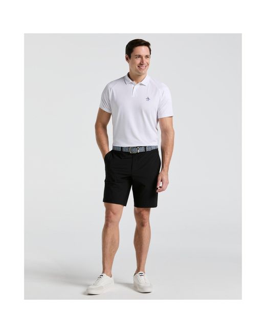 Original Penguin Multicolor The Player 9" Golf Shorts In Caviar for men