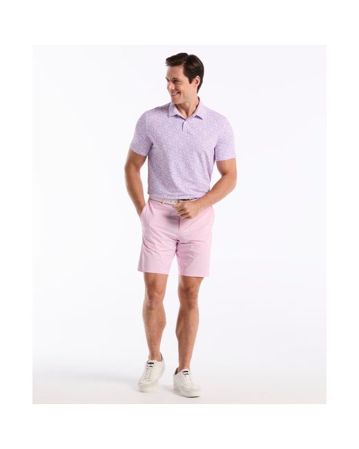 Original Penguin Purple Colour Theory Gingham Golf Polo In Pirouette for men