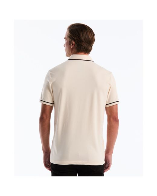 Original Penguin White Earl Pique Polo Shirt In Birch for men
