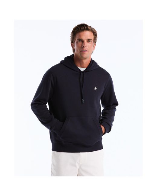 Original Penguin Blue Sticker Pete Hoodie In Dark Sapphire for men