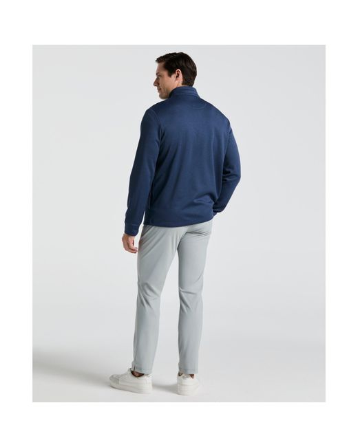 Original Penguin Blue Quarter Zip Golf Pullover In Black Iris Bijou Heather for men