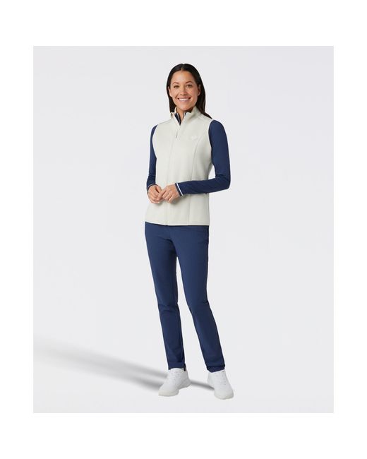 Original Penguin Blue Women's Midweight Golf Vest In Silver Birch Heather for men