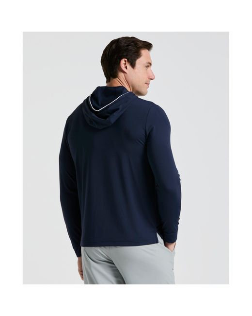 Original Penguin Blue Performance Earl Golf Hoodie In Black Iris for men