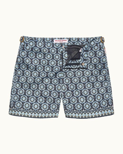 Orlebar Brown Blue Dark Passetto Luxury Swim Shorts for men
