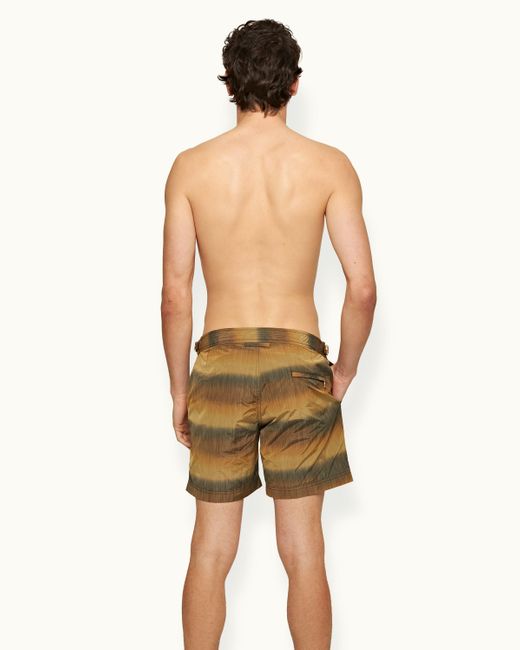 Orlebar Brown Green Mid-length Swim Shorts for men