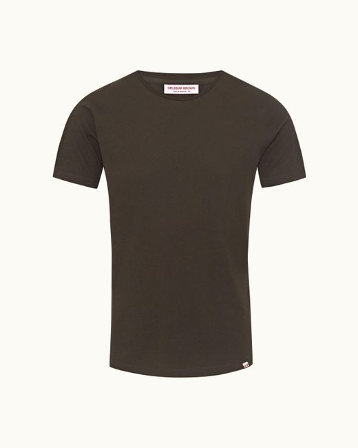 Orlebar Brown Black Tailored Fit Crew Neck T-shirt for men