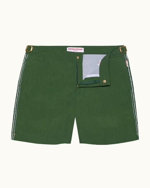 Orlebar Brown Green Mid-Length Swim Shorts for men