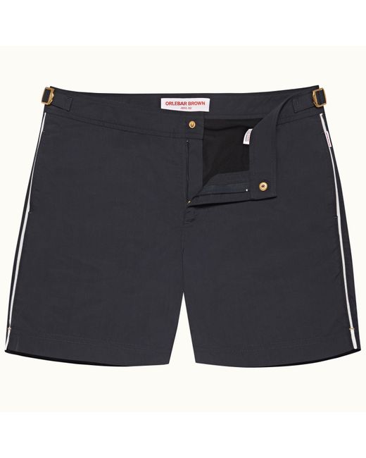 Orlebar Brown Night Iris Tape Insert Mid-length Swim Shorts in Blue for ...