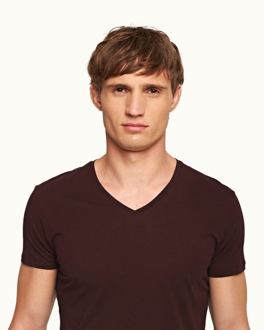 Orlebar Brown Tailored Fit V-neck T-shirt for men