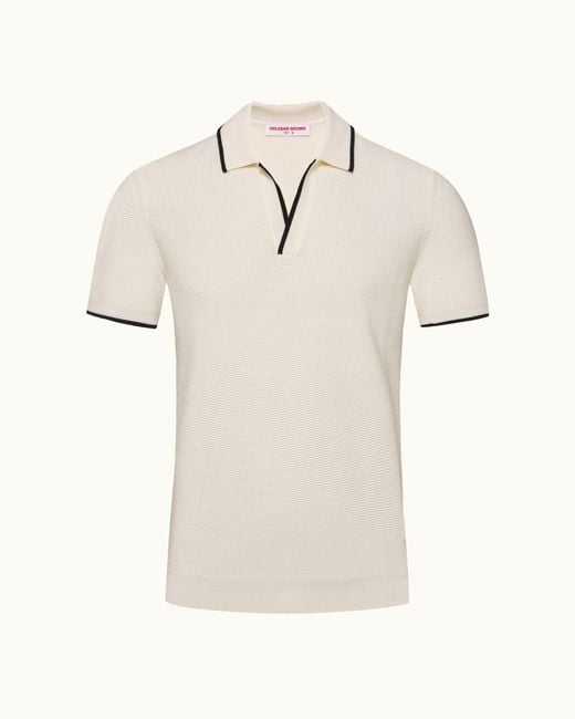 Orlebar Brown Natural Organic Cotton Polo Shirt for men