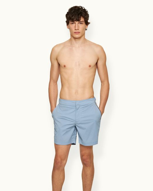 Orlebar Brown Blue Mid-length Swim Shorts for men