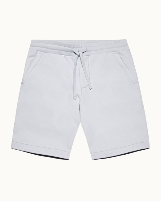 Orlebar Brown Blue Cotton Sweat Shorts Designer Tracksuits for men