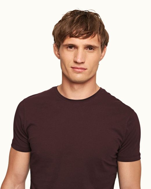 Orlebar Brown Tailored Fit Crew Neck Cotton T-shirt for men