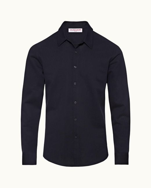 Orlebar Brown Blue Giles Pique for men