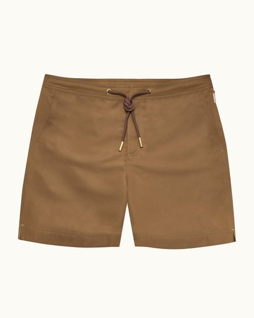 Orlebar Brown Natural Designer Drawcord Swim Shorts for men