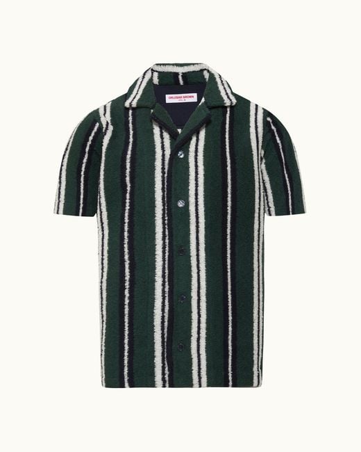 Orlebar Brown Multicolor Relaxed Fit Short Sleeve Button Through Shirt for men