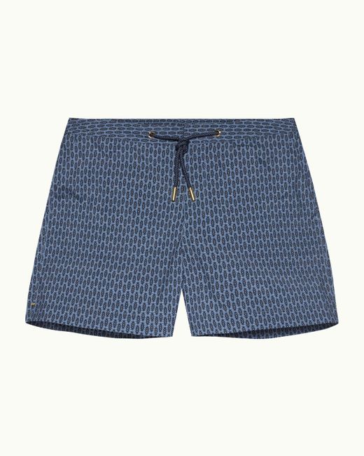Orlebar Brown Blue Perez Print Shorter-length Swim Shorts for men