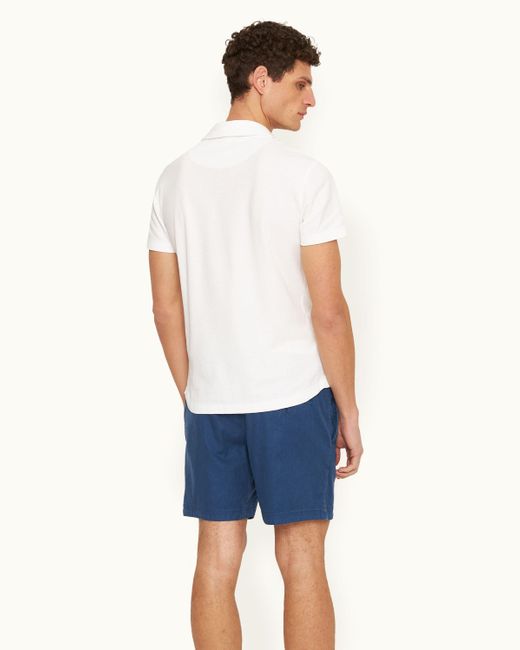 Orlebar Brown Blue Mid-length Garment Dye Shorts Woven for men