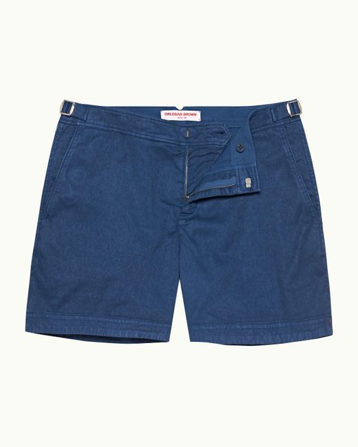 Orlebar Brown Blue Mid-length Garment Dye Shorts Woven for men