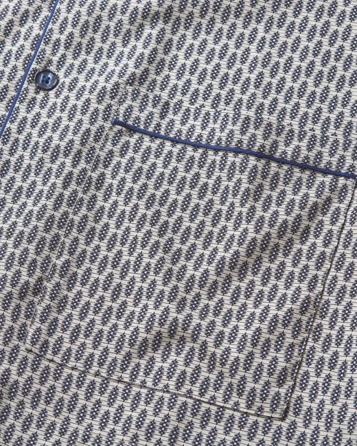 Orlebar Brown Gray Perez Print Capri Collar Resort-style Shirt Woven for men