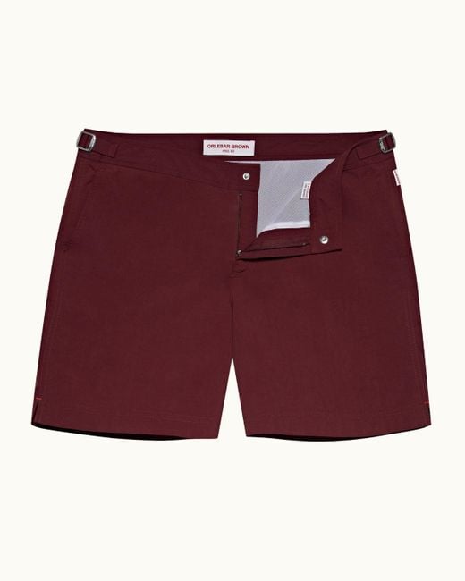 Orlebar Brown Red Orlebar Mid-Length Swim Shorts for men