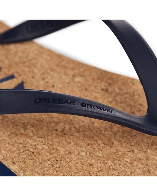 Orlebar Brown Rubber Haston Navy Cork Flip Flop in Blue for Men - Save 35% - Lyst