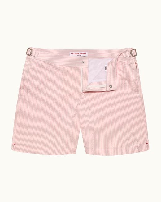Orlebar Brown Pink Seersucker Swim Shorts for men