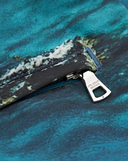 Orlebar Brown Blue Photographic Print Mid-length Swim Shorts for men