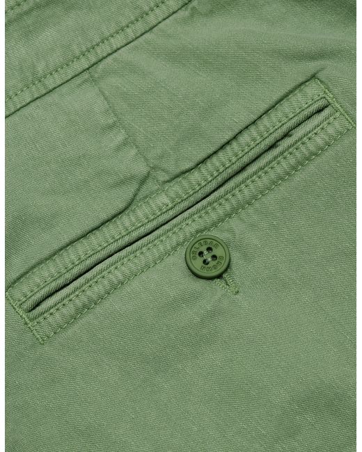 Orlebar Brown Green Mid-length Garment Dye Shorts Woven for men
