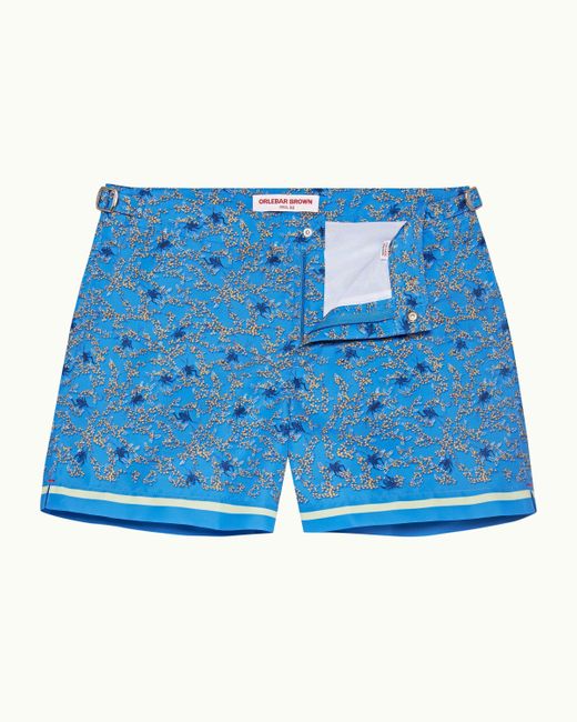 Orlebar Brown Blue Wonder Full Print Shorter-length Swim Shorts Woven for men
